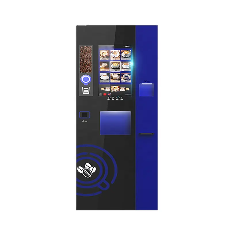 Máquina Expendedora de café y té, máquina expendedora de café Nescafé con monedas, tablero principal