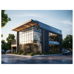 Low Cost Cheap Price Economical Prefabricated Customized Steel Structure Metal Construction Commercial Office for Store Building - Product Image 2