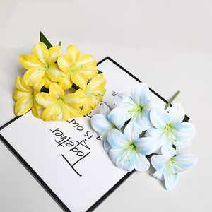 Multi-Color Super Realistic Lily Soft Simulation for Multiple Occasions like Back to School and Father's Day with Durable Stem - Product Image 1