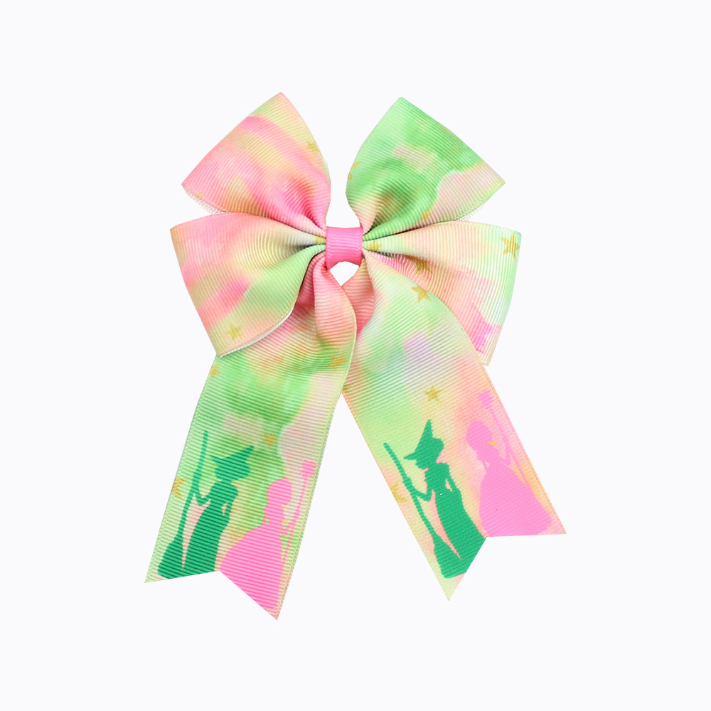 Green pink bow