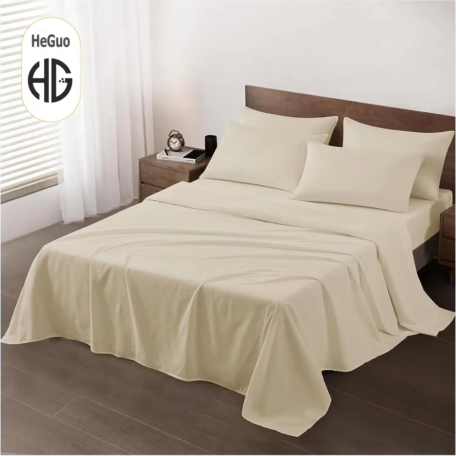 Customized Egyptian Cotton Bedding Sheets For Queen Size Bedding Sets