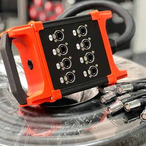 Cable de serpiente de audio de entrada y salida de 8 canales de red OEM CAT6 para serpiente de cable eléctrico de audio digital para escenario profesional