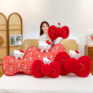 睡眠のためのなだめるような枕として女の子のためのぬいぐるみ動物のおもちゃで満たされた新しい大型のHello K It ty枕。 - Product Image 2