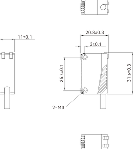 Akusense PTE Series Economic Optical Detection <strong>Sensor</strong> 10m Sensing Distance Through Beam Photoelectric <strong>Sensor</strong> PTE-TEM10NR - Product Image 3