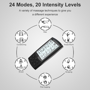 Professional Portable TENS Machine <strong>Nerve</strong> Pain Relief Muscle Stimulation Lower-Frequency Pulse Massager with Adjustable Settings - Product Image 3