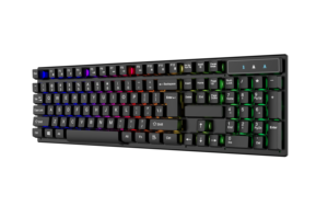 Iluminación retroiluminada con cable, diseño personalizado, logotipo OEM, 7 colores, 3 colores, RGB, kit de teclado mecánico para juegos con ratón, teclado RGB