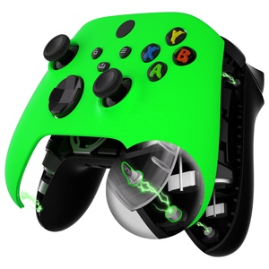 XboxシリーズXSコントローラー用eXtremeRateカスタムネオングリーン磁気フロントハウジングシェル交換カバー - Product Image 1