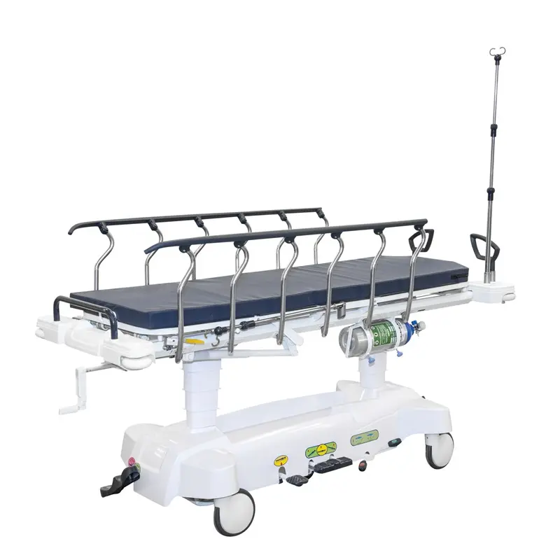 MN-YD001S Maca de transferência hidráulica multifuncional para hospital, cama móvel para transporte de pacientes médicos