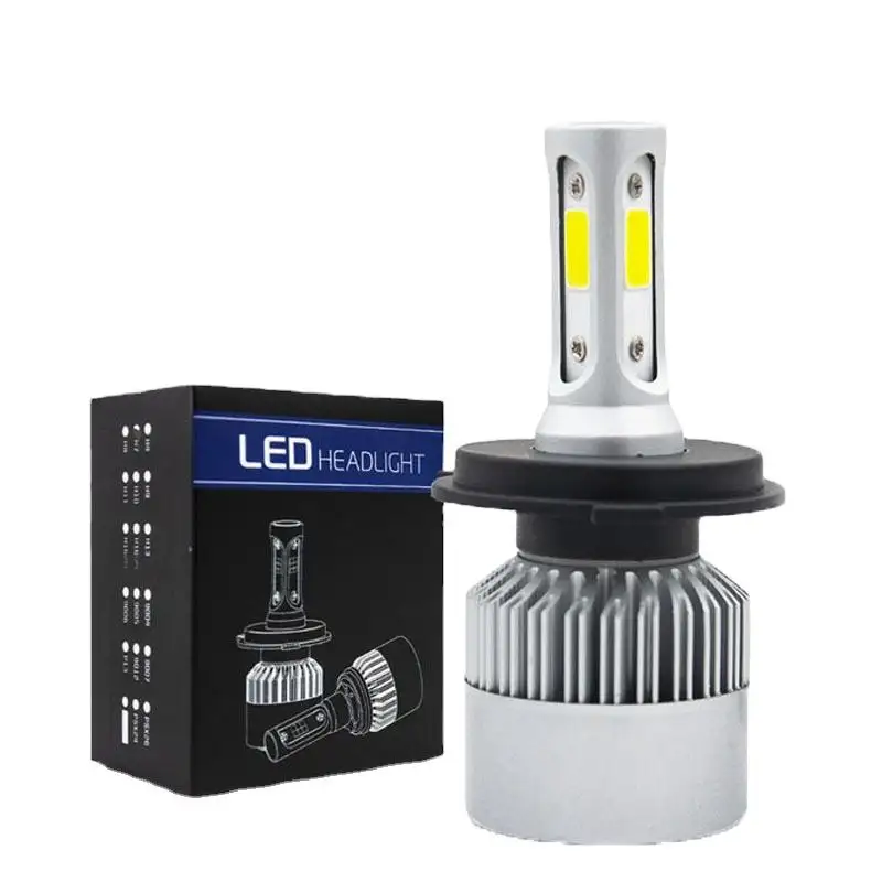 Lámpara Precio más bajo Alta calidad S2 Cob 18W 24W Bombilla de faro C6 H4 9003 Hb2 Coche Led Faro 6000K LM 40W