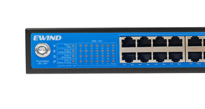 Directo de fábrica 24 puertos 10/100M Extender 300m con Gigabit 2RJ45 Uplink y 1*1000M SFP Uplink con VLAN para CCTV y AP inalámbrico