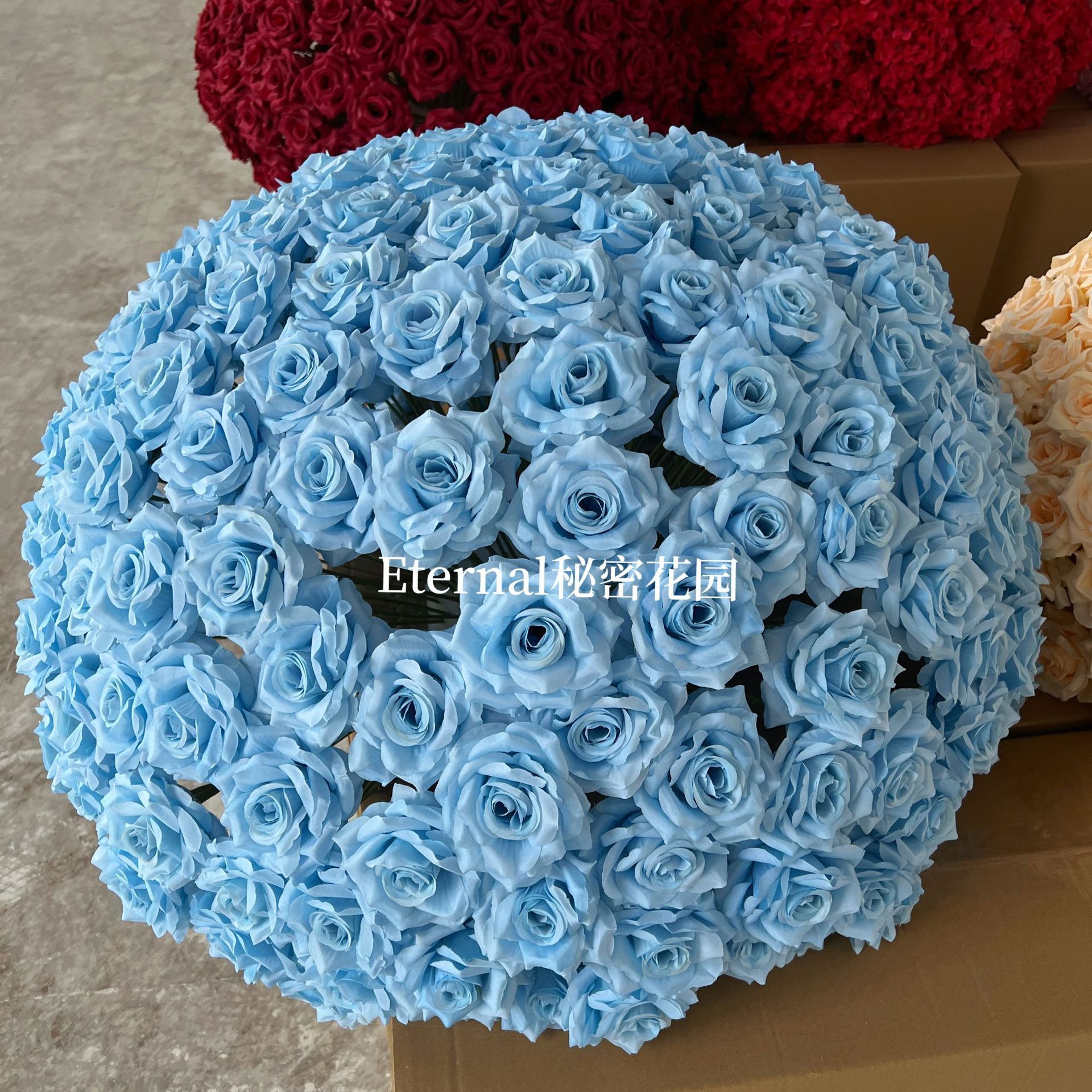 Rose blanche 80cm