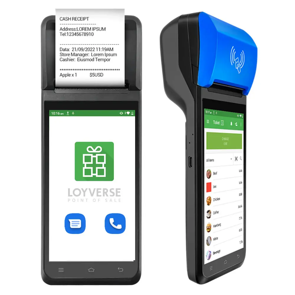 FYJ F1 6 ''3 + 16G Eboleta Android Mobile Pos Software di vendita al dettaglio telefonata Caisse Enregistreuse lotterie Mobile macchina Pos