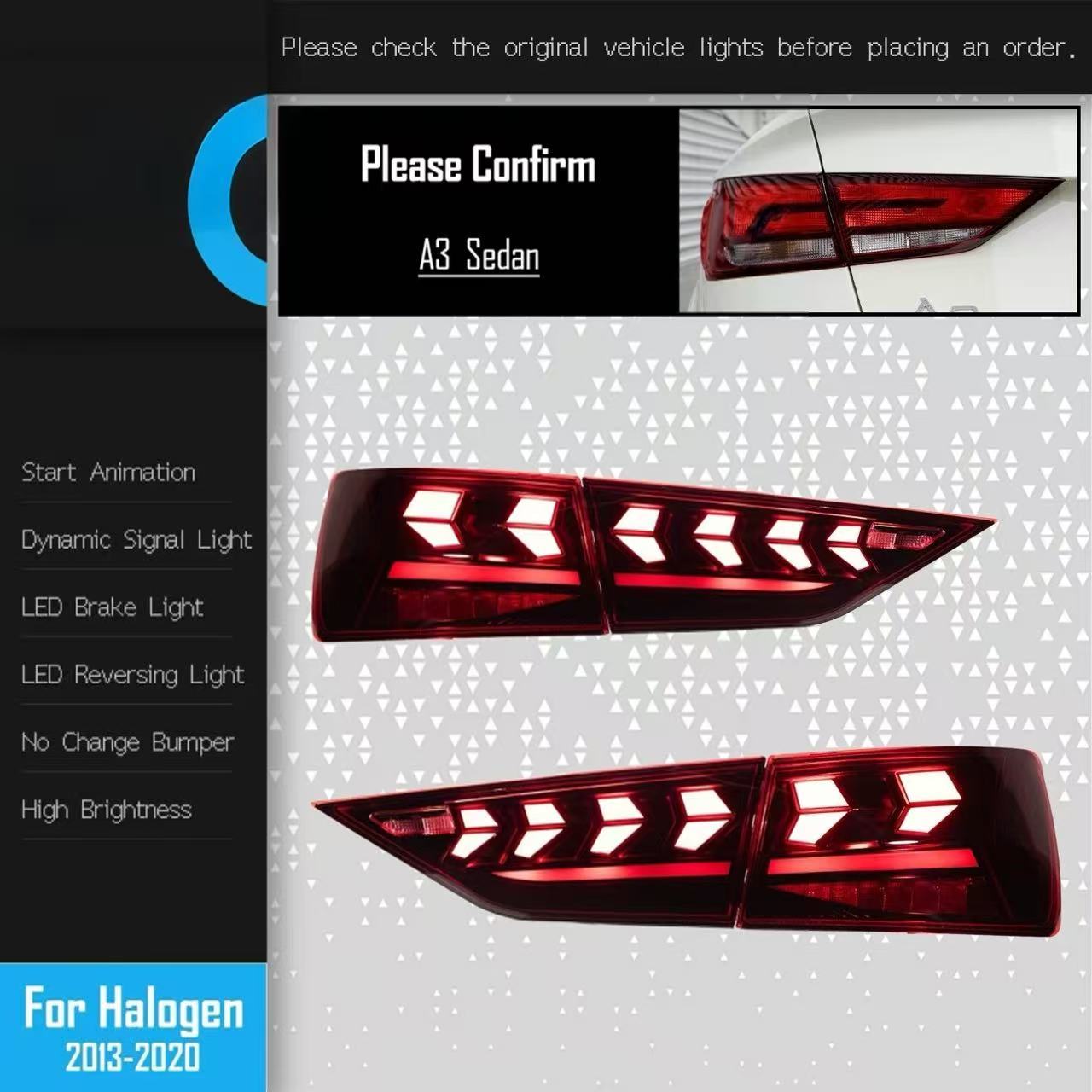 Original halogen headlights
