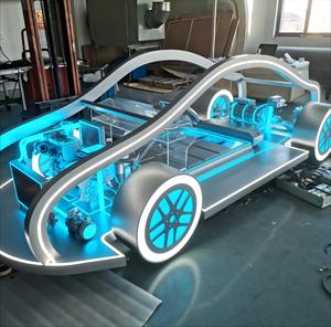 New Custom Lighting <strong>Rendering</strong> Framework Car <strong>Model</strong> Exhibition Props Collection Props - Product Image 1