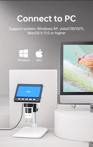 Pantalla digital Micro Scope 1000X Cámara óptica Microscopio mecánico para reparación de teléfonos móviles - Product Image 6