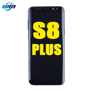 S8ทดสอบ100% ชิ้น + สำหรับ Samsung Galaxy S8 Plus จอแสดงผล LCD แบบสัมผัสแผงดิจิไทเซอร์ G955 G955F G955FD หน้าจอพร้อมกรอบอะไหล่