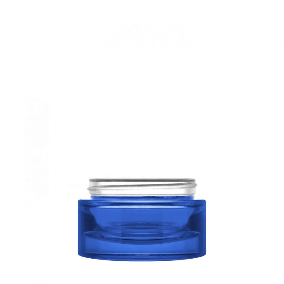 Pot de Luxe Semi-Transparent, pot de 50ml/1.69oz 60/400 bleu