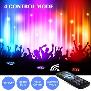 U King 72W 36PCS <strong>LEDs</strong> RGB Aluminum DMX Control Sound Activated Par Cans Lights - Product Image 4