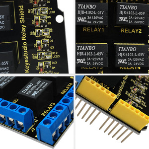 5V 4-Kanal-Relaisabschirmmodul Kompatibel mit U NO R3, Vierwege-Relais-Erweiterungs karte für Arduino