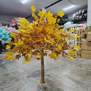 T40 en kaliteli toptan yapay bitkiler sonbahar ağacı Faux Maple Tree dekorasyon yapay japon akçaağaç ağacı restoran için - Product Image 2