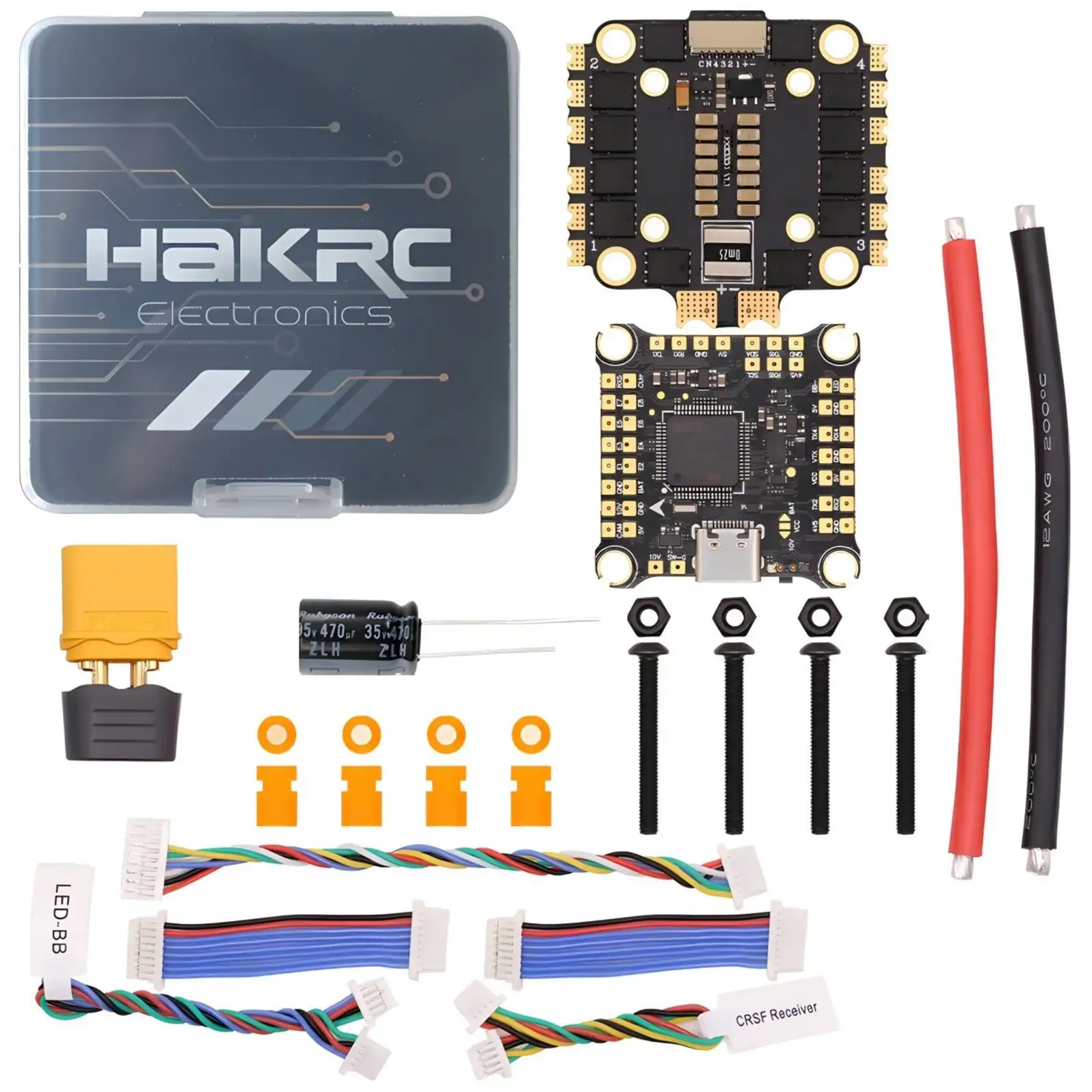 HAKRC F405 V2 F4 60A Drone Pilha 4 em 1 ESC Controlador de Voo 30,5x30.5 2-6S FPV DIY Drones kit