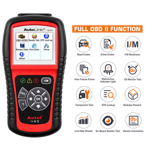 AL519 Autel自动链接全车载诊断2扫描仪所有10种模式OBDII/EOBD车载诊断工具一键式输入/输出就绪键 - Product Image 6