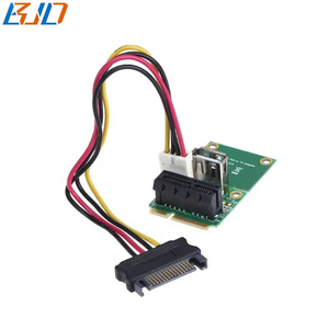 <strong>PCI</strong>-E 1X Slot + USB 2.0 Connector to Mini <strong>PCI</strong>-E MPCIe Expansion Riser Card With SATA 15PIN Power Cable - Product Image 5