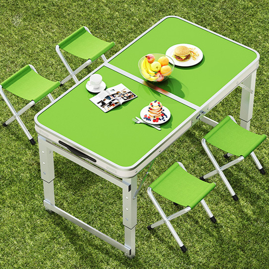 colorful 1.2m Iron Gray Single Table + 2 Chairs