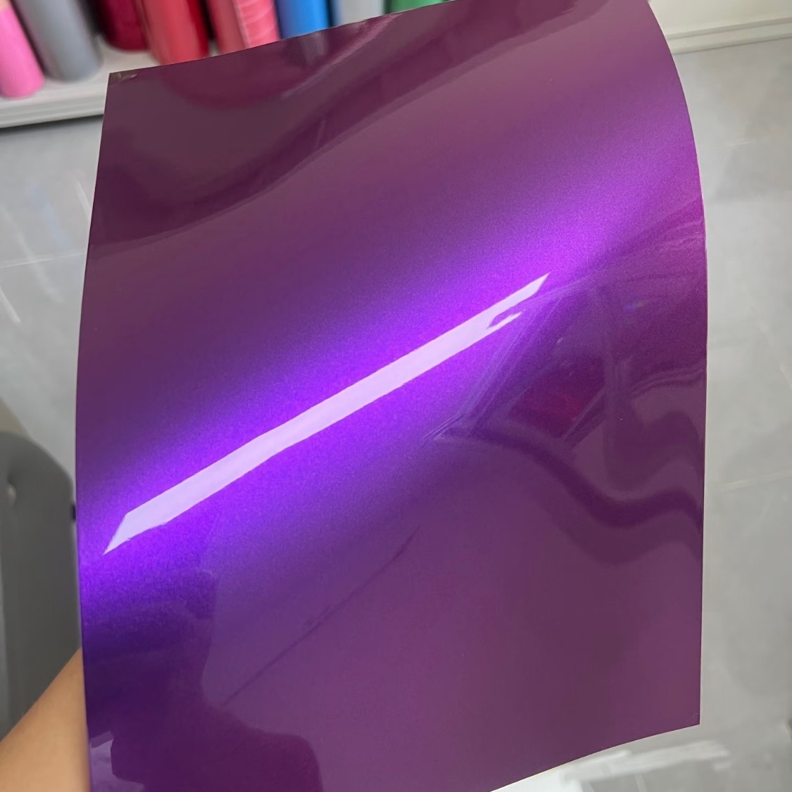 PET Gloss Metallic Grape Purple