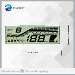 Özel 4.0V 7-Segment monokrom ekran LCD sürücü ekran modülleri pozitif HTN 7-Segment ekran motosikletler için mükemmel