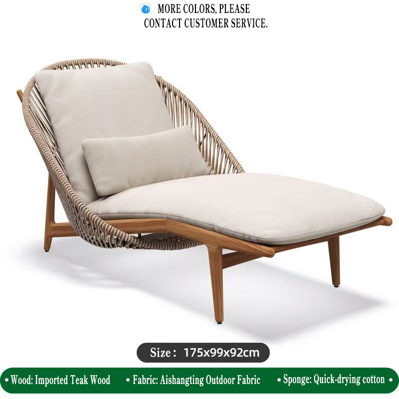 Tissu imperméable importé Chaise longue