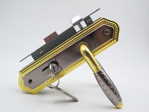 עיצוב חדש ברזל צלחת מכירות ישיר נגד גניבה דלת דלת מנעול פנים דלת חדר שינה ידית נעילת locset עם מפתחות ברזל - Product Image 6