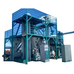 1-2 TPH Poultry <strong>Feed</strong> <strong>Mill</strong> Equipment / <strong>Feed</strong> Processing Machines / Cattle <strong>Feed</strong> Mixer <strong>Feed</strong> Production Line - Product Image 1