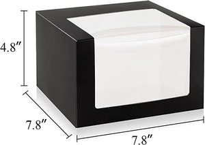 <strong>Custom</strong> Paper Fold Packing <strong>Box</strong> Hat Storage Container Black Gift Boxes <strong>With</strong> <strong>Window</strong> <strong>Display</strong> <strong>Box</strong> for Baseball Dad Billed Trucker Hat - Product Image 3