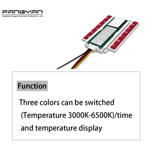 Profesional DC12V 5A 60W tecla única uno/tres colores tiempo temperatura pantalla interruptores de luz Sensor LED Control atenuador interruptor - Product Image 5