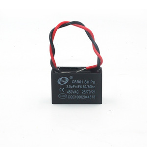 0.8Uf 1Uf 1.2Uf 1.5Uf 1.8Uf 2Uf 2.2Uf 250V 400V 300V 450V 500V交流Cbb61 Mkp聚丙烯立式风扇电容器 - Product Image 2