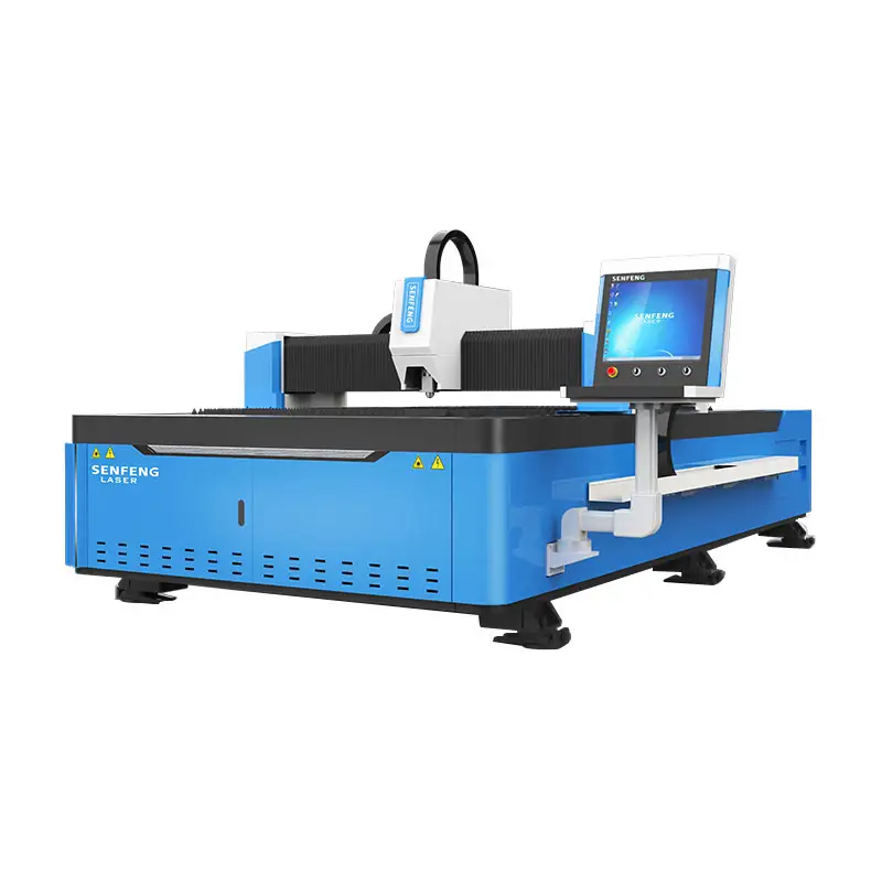 Senfeng cnc folha de metal 1500 w fibra óptica laser cortador de máquina de corte 3000x1500
