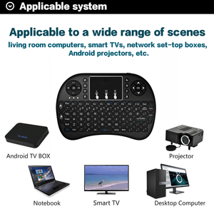 Commercio all'ingrosso 2.4G retroilluminato inglese russo spagnolo francese I8 Mini tastiera Wireless Air Mouse telecomando per Android TV Box - Product Image 2