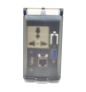 SVLEC通用型电源插座，带RJ45、USB和D-SUB9 9145209T2 - Product Image 3