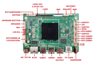 Tablero de reproductor de red Android compatible con pantalla táctil, teclado, ratón, cámara, impresora de escáner de código de barras - Product Image 5