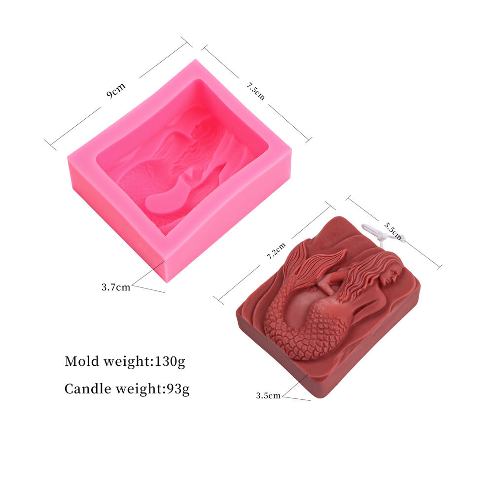 Moule à bougie sirène 2