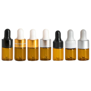 批发空2毫升3毫升5毫升琥珀色玻璃精油滴管瓶 - Product Image 1