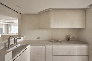Hochwertige einfache elegante Küchen schrank Möbel Apartment maßge schneiderte modulare Küchen schränke Sets
