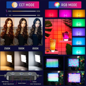 <strong>LED</strong> Video Light <strong>2</strong> Piece Set ,USB Photography Light with Mini Tripod for Photography/Gaming Live Streaming/Zoom Calls/Video Live - Product Image 6