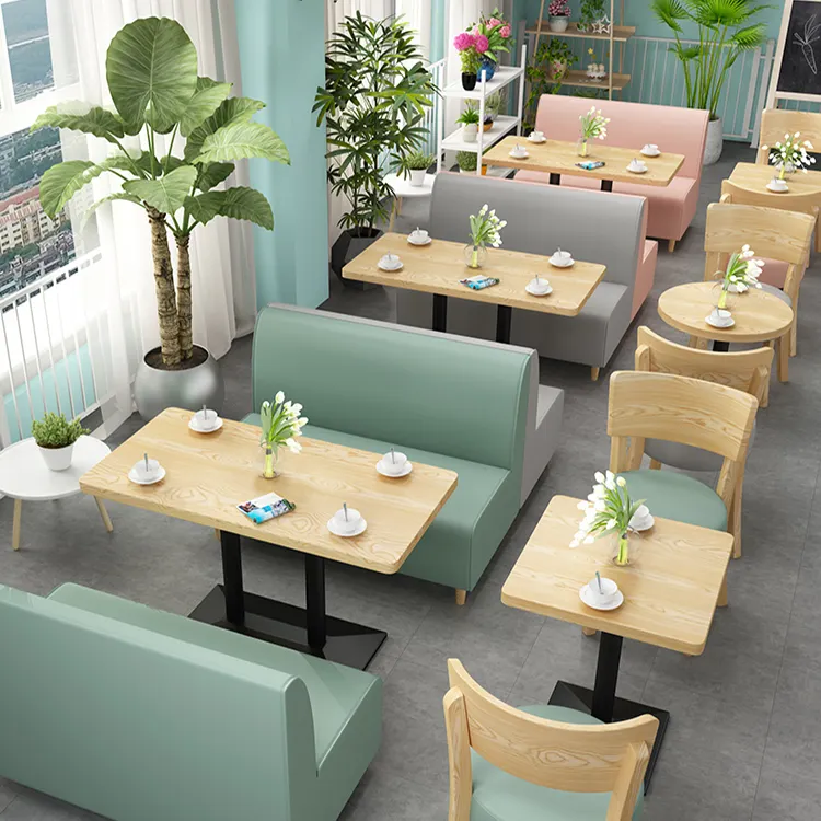 YINMA Restaurante Entrega Rápida Conjuntos Móveis Mesa De Jantar Com Cadeiras Móveis de Café Mesas e Cadeiras