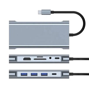 Xput Multi Function 11 in 1 USB C Hub Type C to USB 3.0 Multi Dock Station with Gigabit Ethernet for <strong>Computer</strong> and Mobile Phone - Product Image 2