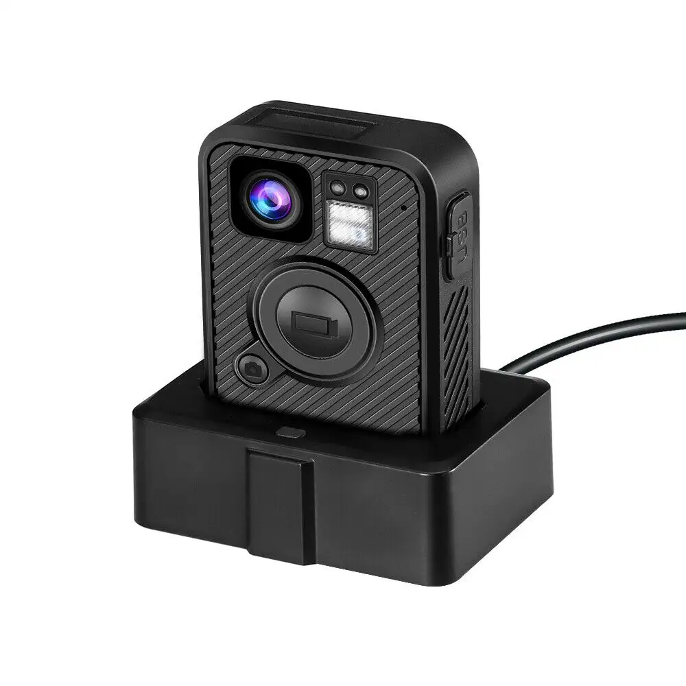 Güvenlik görevlisi gece görüş vücut kamerası Mini kamera için büyük ön Video kayıt düğmesi WiFi GPS vücut kamerası