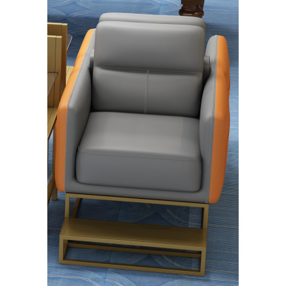 60cm high single sofa (gold frame)