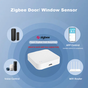 Tuya Zigbeeドアと窓の開口部センサー黒色ドアマグネット検出器は、ホームセキュリティのためにTuyaゲートウェイと連携します - Product Image 5