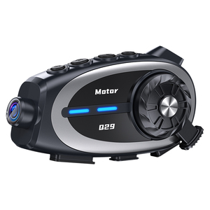 Son Model Q29 motosiklet kask 2 kişi ile Dashcam 500M interkom kulaklık binici için yüksek çözünürlüklü Video kamera - Product Image 1